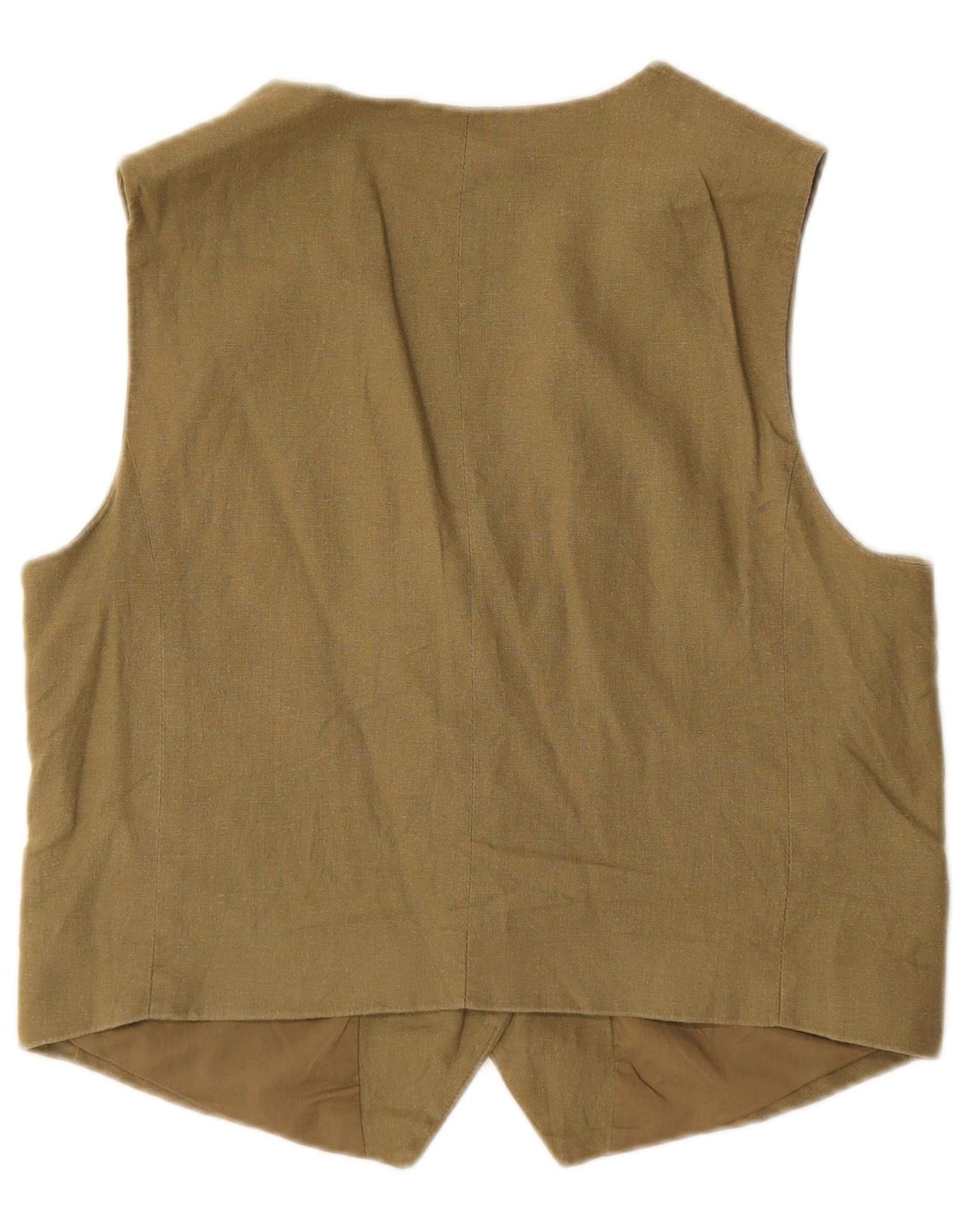 Zara Γυναικείο Γιλέκο UK 14 Medium Khaki Βαμβάκι
