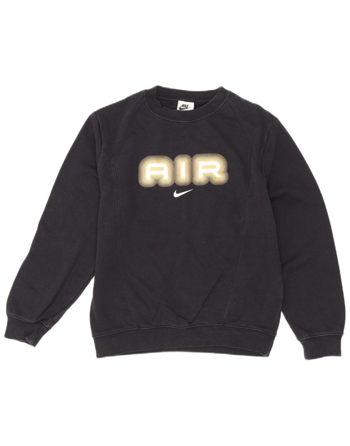 Γραφικό φούτερ Nike Boys Jumper 10-11 ετών μεσαίο μαύρο βαμβακερό