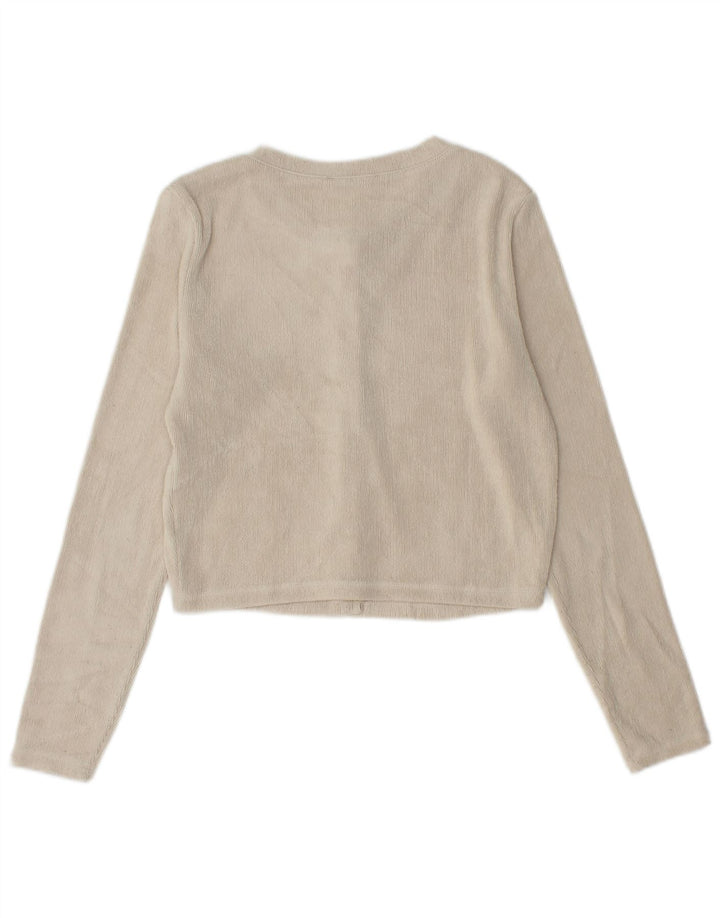 Zara Γυναικείο Ζακέτα Crop UK 12 Medium Beige