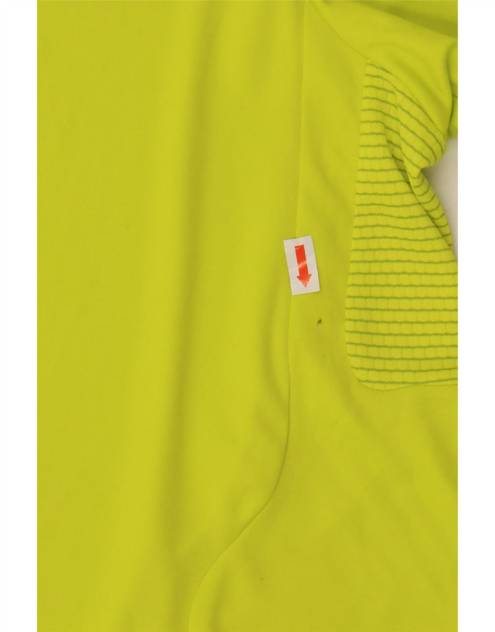 Adidas Ανδρικό T-Shirt Climacool Top Large Yellow Colorblock Πολυεστέρας