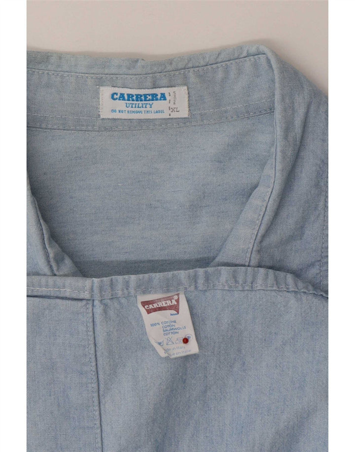 Ανδρικό πουκάμισο Carrera XL Μπλε βαμβακερό