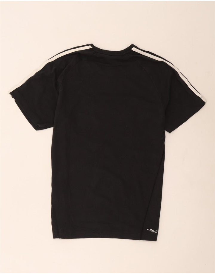 Ανδρικό T-Shirt Climalite Adidas Top Μεσαίο μαύρο βαμβακερό