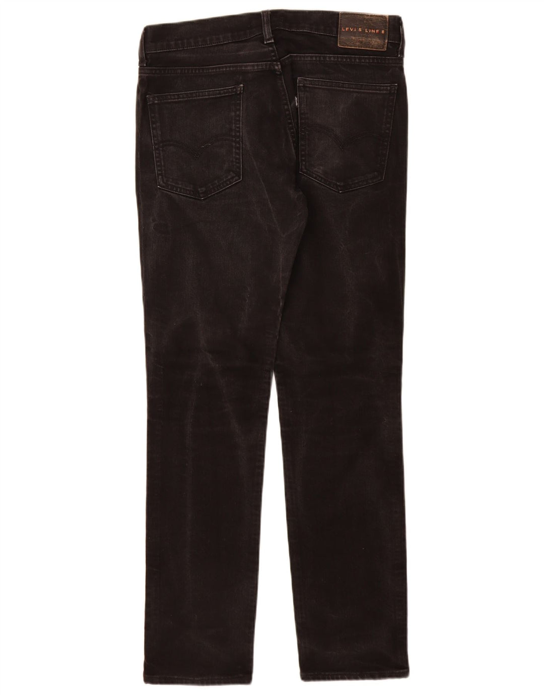 Levi's Womens Line 8 Slim Jeans W30 L32 Μαύρο βαμβακερό