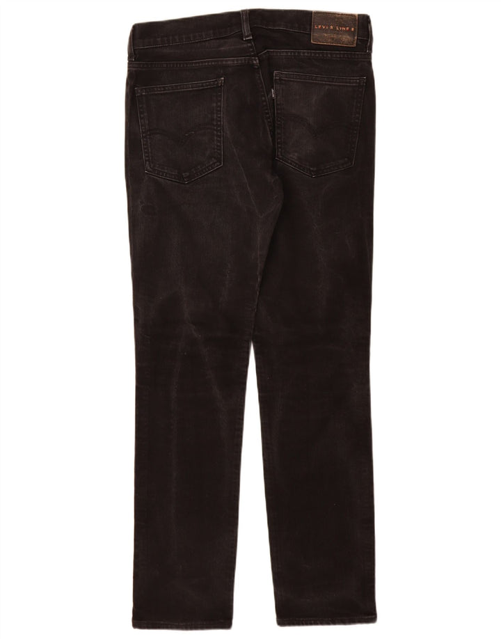Levi's Womens Line 8 Slim Jeans W30 L32 Μαύρο βαμβακερό