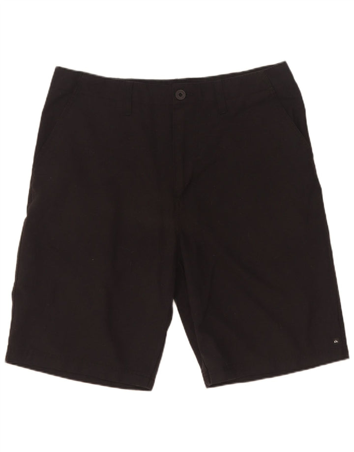 Ανδρικό γραφικό σορτς chino Quiksilver W34 μεγάλο μαύρο πολυεστέρα