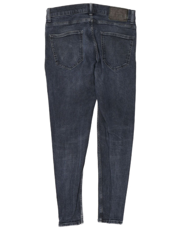 Zara Ανδρικά Skinny Jeans EU 42 Large W32 L29 Navy Blue Cotton