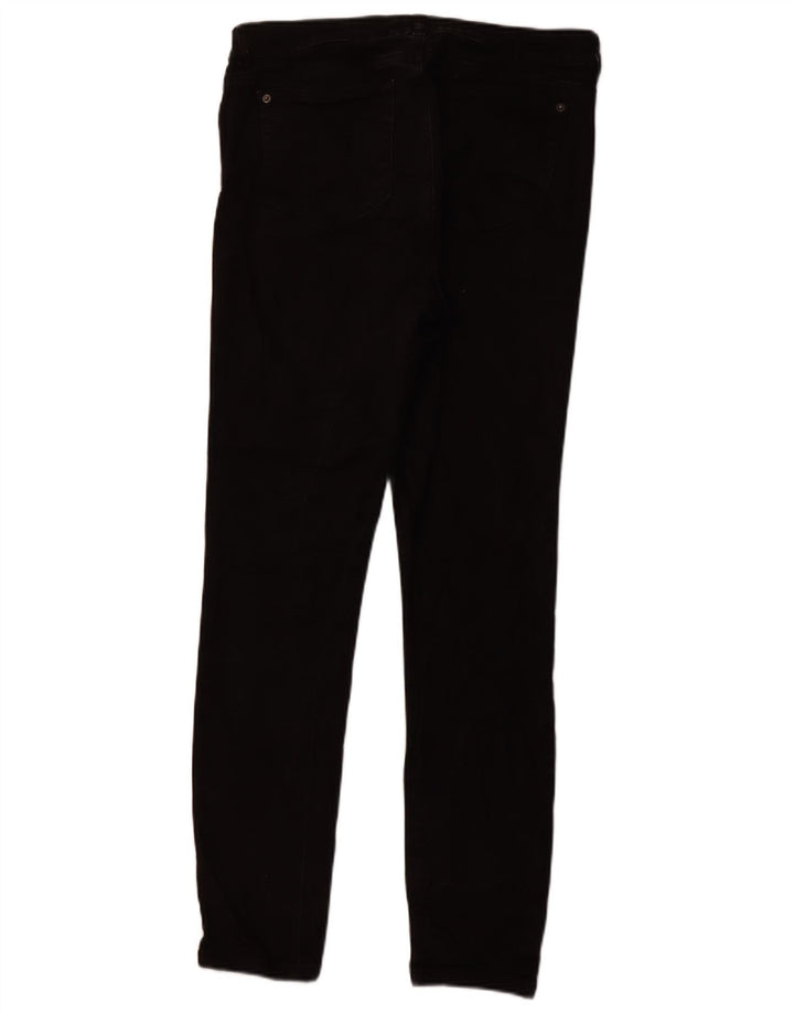 WHITE STUFF Γυναικείο ψηλόμεσο στενό τζιν UK 14 μεγάλο W32 L29 μαύρο