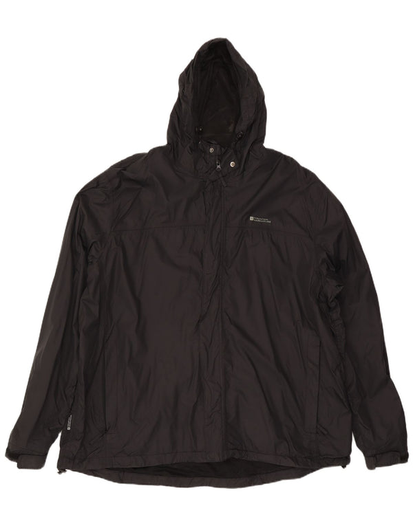 Ανδρικό μπουφάν βροχής με κουκούλα Mountain Warehouse UK 46 3XL Μαύρο νάιλον