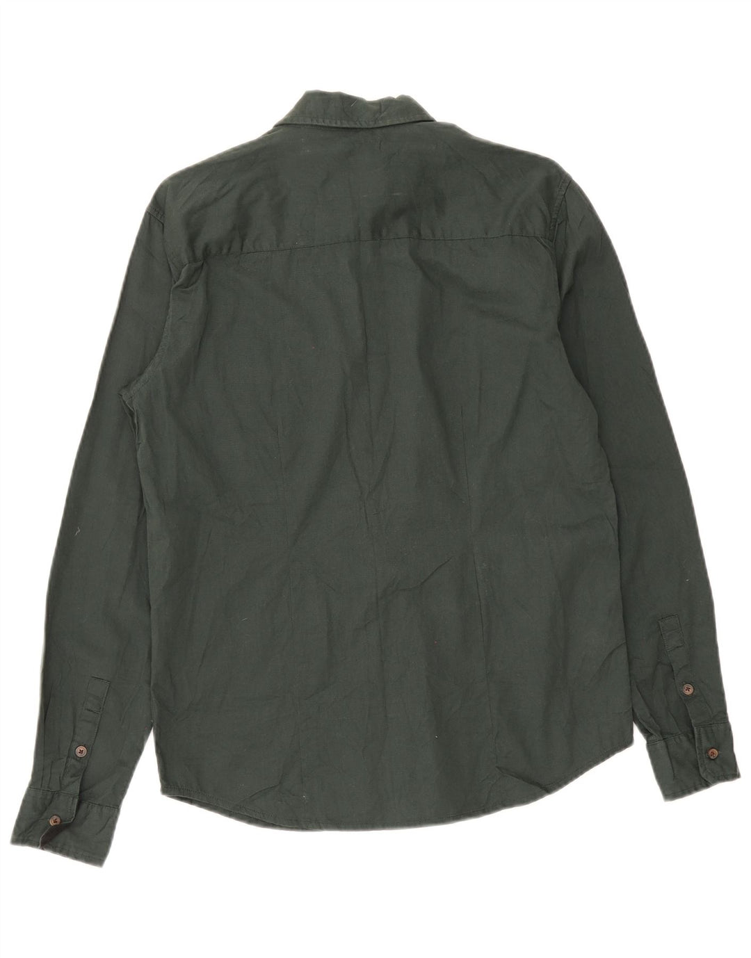 Wrangler Γυναικείο Slim Πουκάμισο UK 14 Μεσαίο πράσινο βαμβακερό