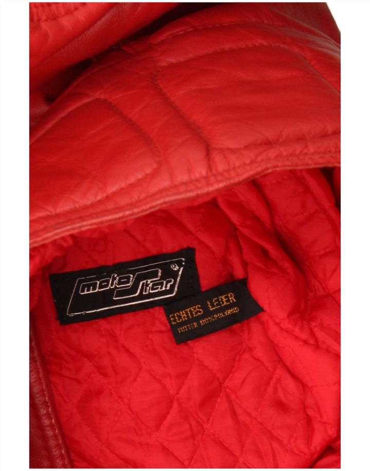 Vintage Γυναικείο Δερμάτινο Μπουφάν Racer EU 40 Δερμάτινο μεσαίο κόκκινο