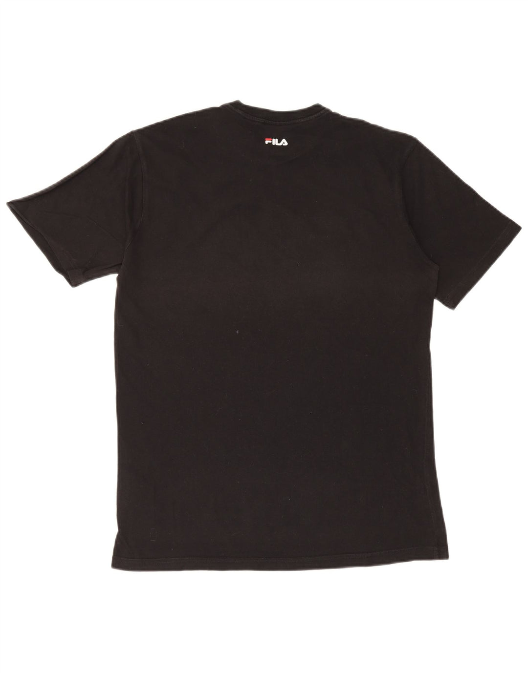 Fila Ανδρικό γραφικό T-Shirt Top Μικρό μαύρο βαμβακερό