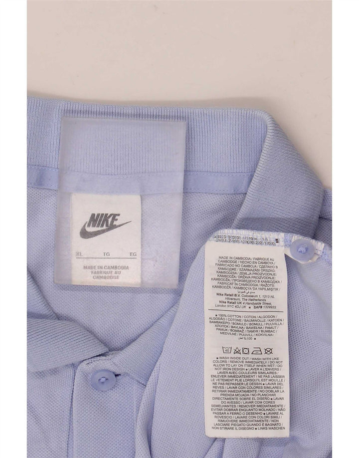 Ανδρικό μπλουζάκι πόλο Nike XL, μπλε βαμβακερό