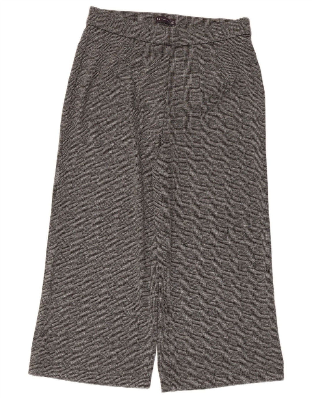 Marks & Spencer Γυναικείο Cropped Παντελόνι UK 16 Large W34 L24 Grey Check