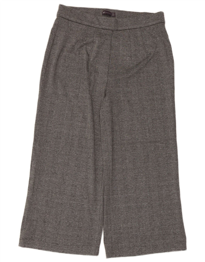 Marks & Spencer Γυναικείο Cropped Παντελόνι UK 16 Large W34 L24 Grey Check