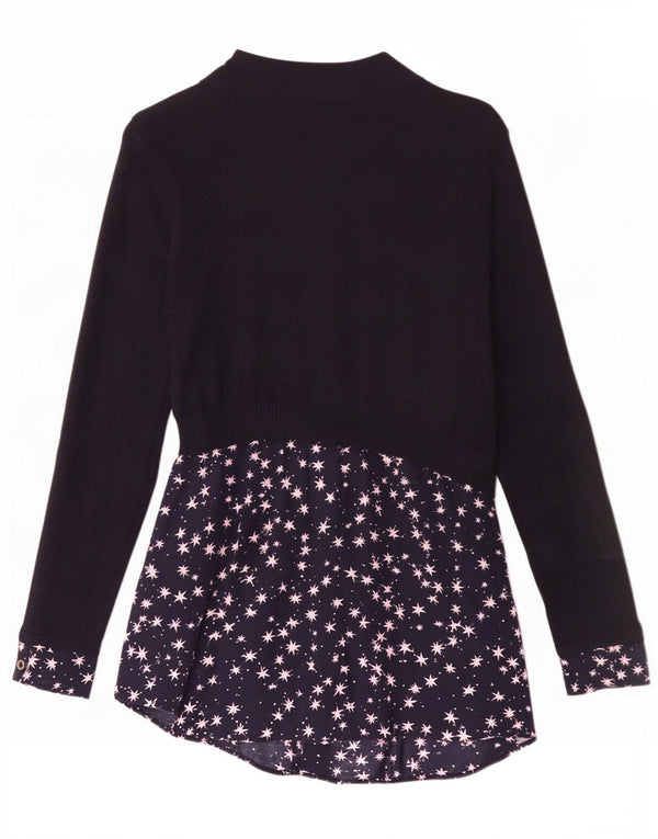 MINT VELVET Γυναικείο Abstract Pattern Basic φόρεμα UK 10 Small Navy Blue