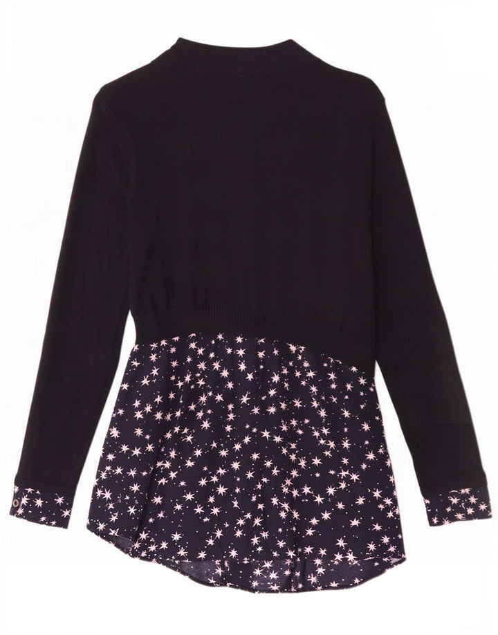 MINT VELVET Γυναικείο Abstract Pattern Basic φόρεμα UK 10 Small Navy Blue