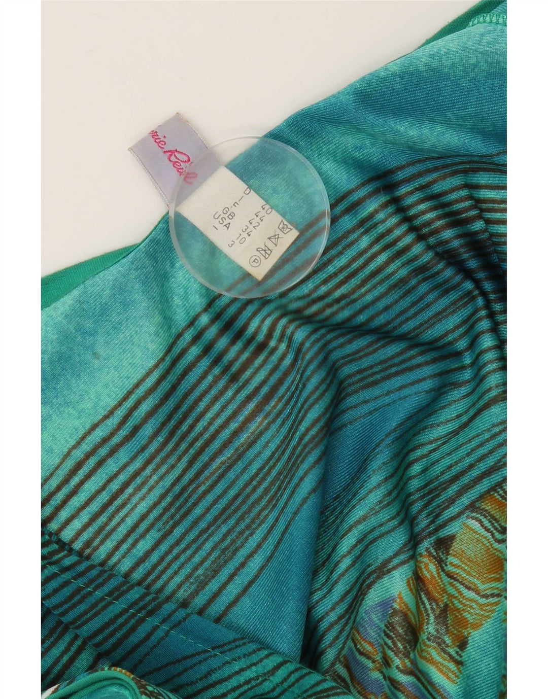 Vintage γυναικεία ολόσωμη φόρμα IT 44 Medium Green Floral Polyamide