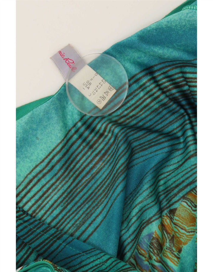 Vintage γυναικεία ολόσωμη φόρμα IT 44 Medium Green Floral Polyamide