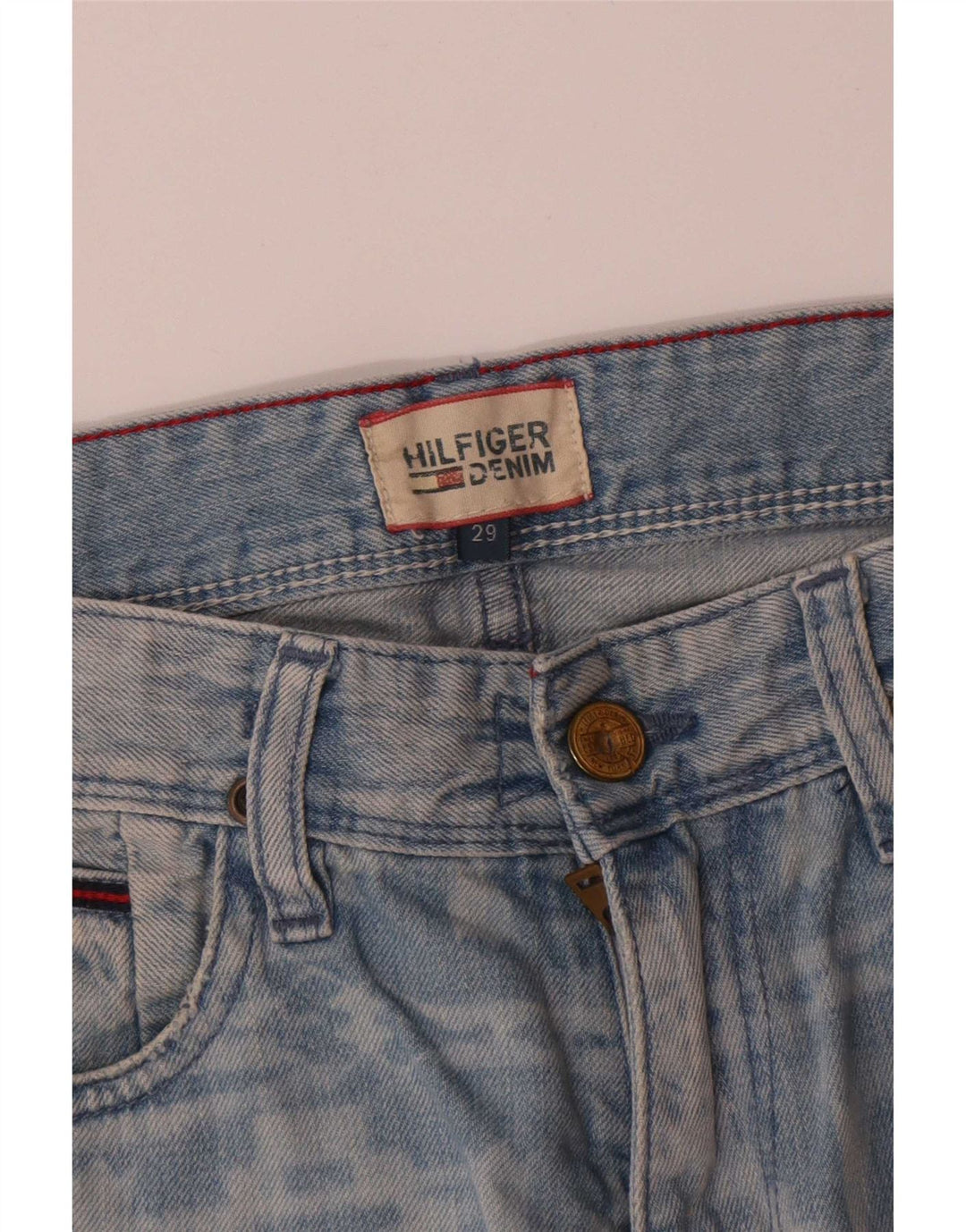 Ανδρικό τζιν σορτς Tommy Hilfiger W29 Μεσαίο μπλε γεωμετρικό βαμβακερό