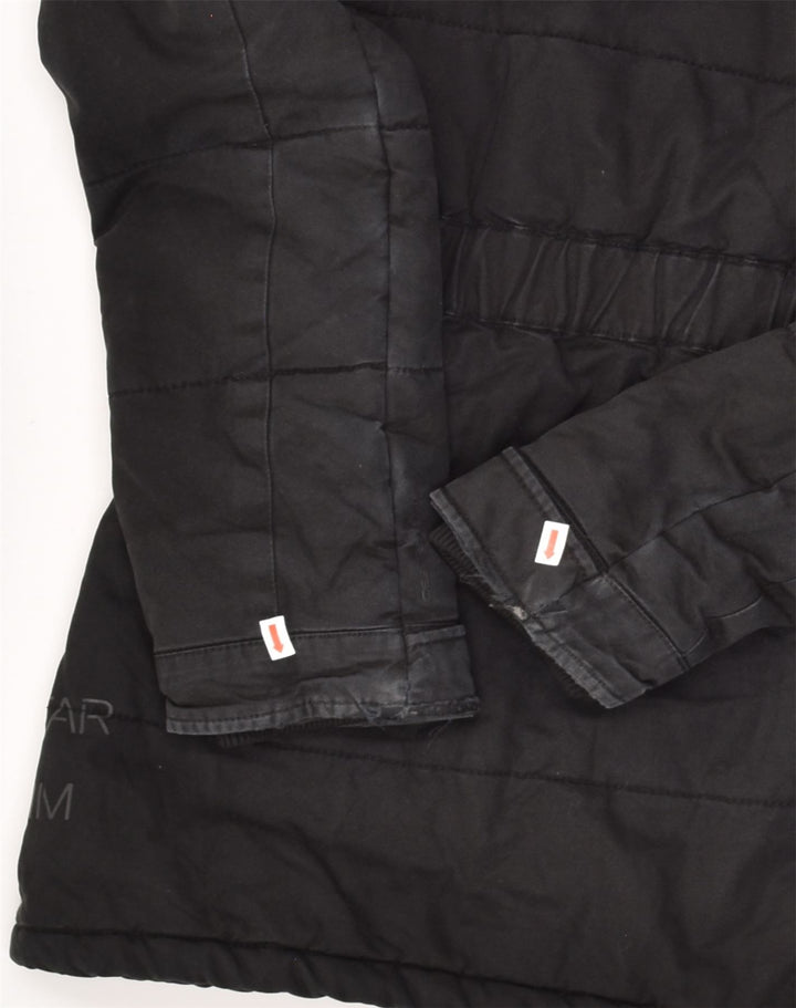 G-STAR Womens Hooded Parka Jacket UK 12 Medium Black Cotton | Vintage G-Star | Thrift | Second-Hand G-Star | Used Clothing | Messina Hembry 