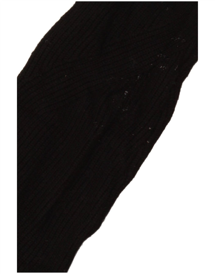 Marks & Spencer Γυναικείο ανοιχτό πουλόβερ ζακέτα UK 14 μεγάλη μαύρη βισκόζη