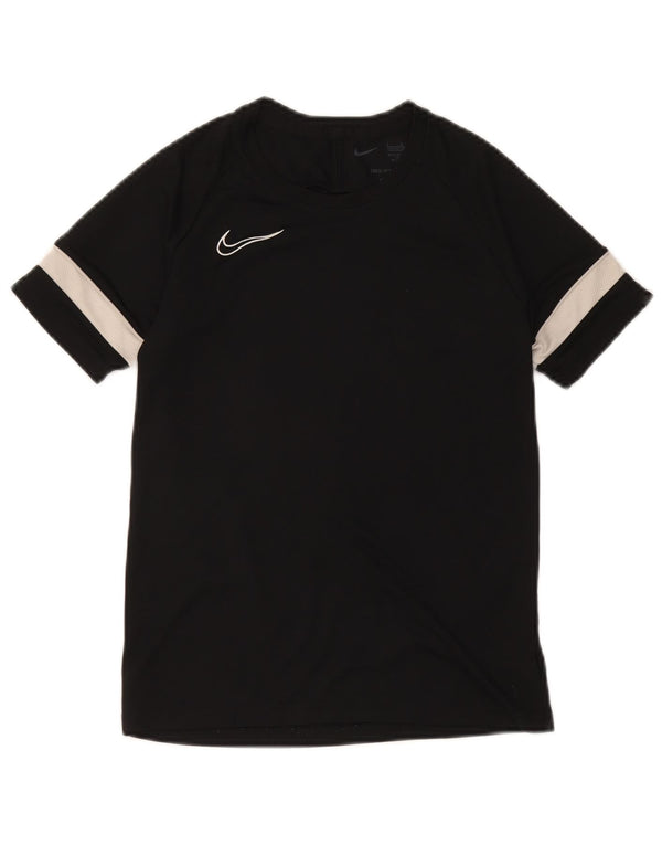 Μπλουζάκι Nike Boys Dri Fit Top 12-13 ετών Μεγάλο μαύρο χρώμα πολυεστέρα