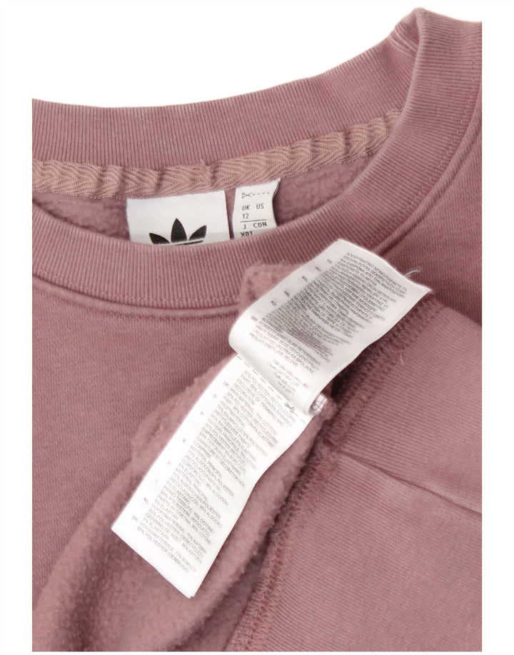 Γυναικείο φούτερ Adidas Oversized Jumper UK 12 μεσαίο μωβ βαμβακερό