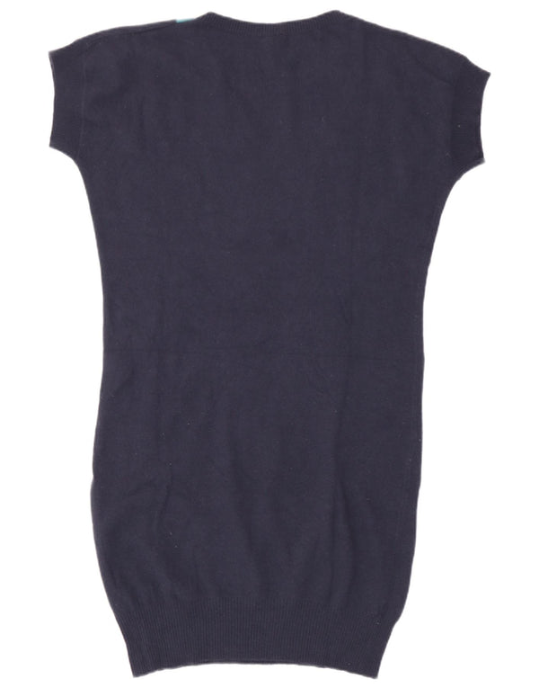 Γυναικείο φόρεμα άλτης Benetton UK 16 Large Navy Blue Argyle/Diamond