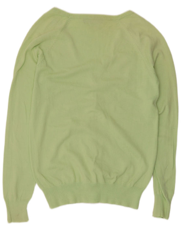 Zara Womens Cardigan Sweater UK 18 XL Green Cotton