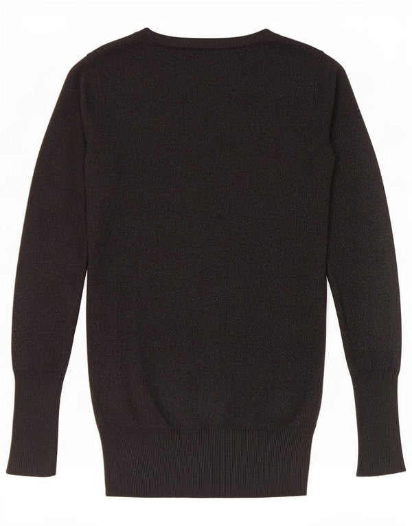 Zara Γυναικείο πουλόβερ με λαιμόκαυστο UK 10 Small Black Flecked Rayon