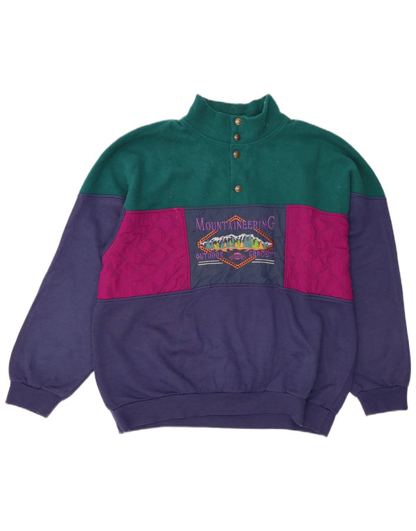 F.LLI Campagnolo Ανδρικό γραφικό φούτερ Jumper UK 42 Large Navy Blue