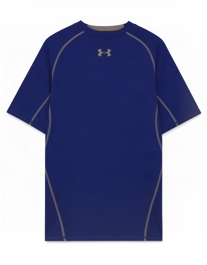 Under Armour Ανδρικό T-Shirt Compression Graphic Top Medium Blue Polyester