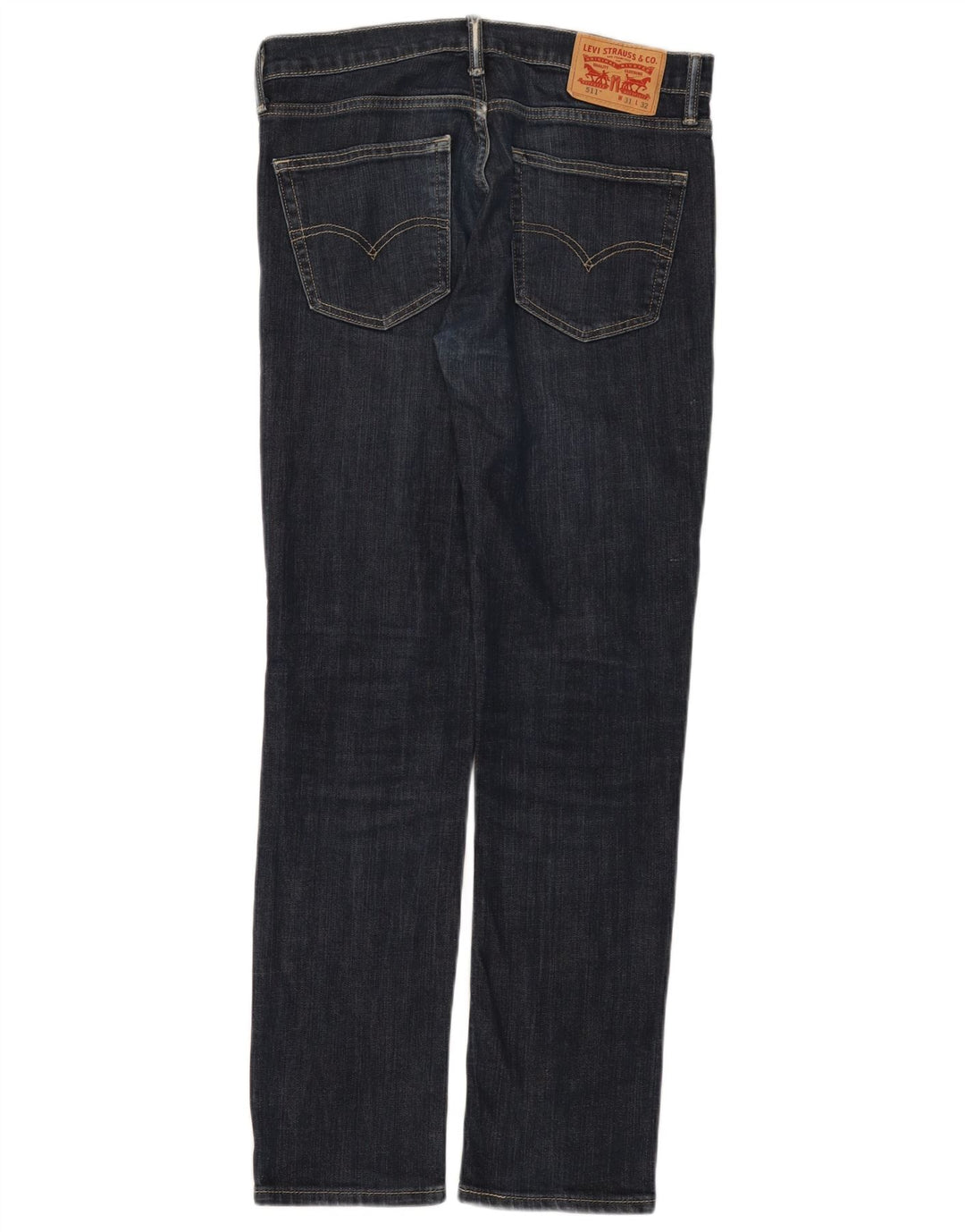 Levi's Mens 511 Slim Jeans W31 L32 Navy Blue Cotton