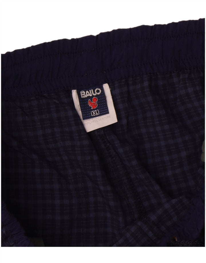 Ανδρικό παντελόνι Bailo Straight Cargo XL Navy Blue Check Polyamide