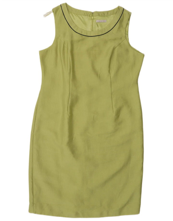 Γυναικείο αμάνικο φόρεμα Jacques Vert UK 18 XL πράσινο πολυεστέρα