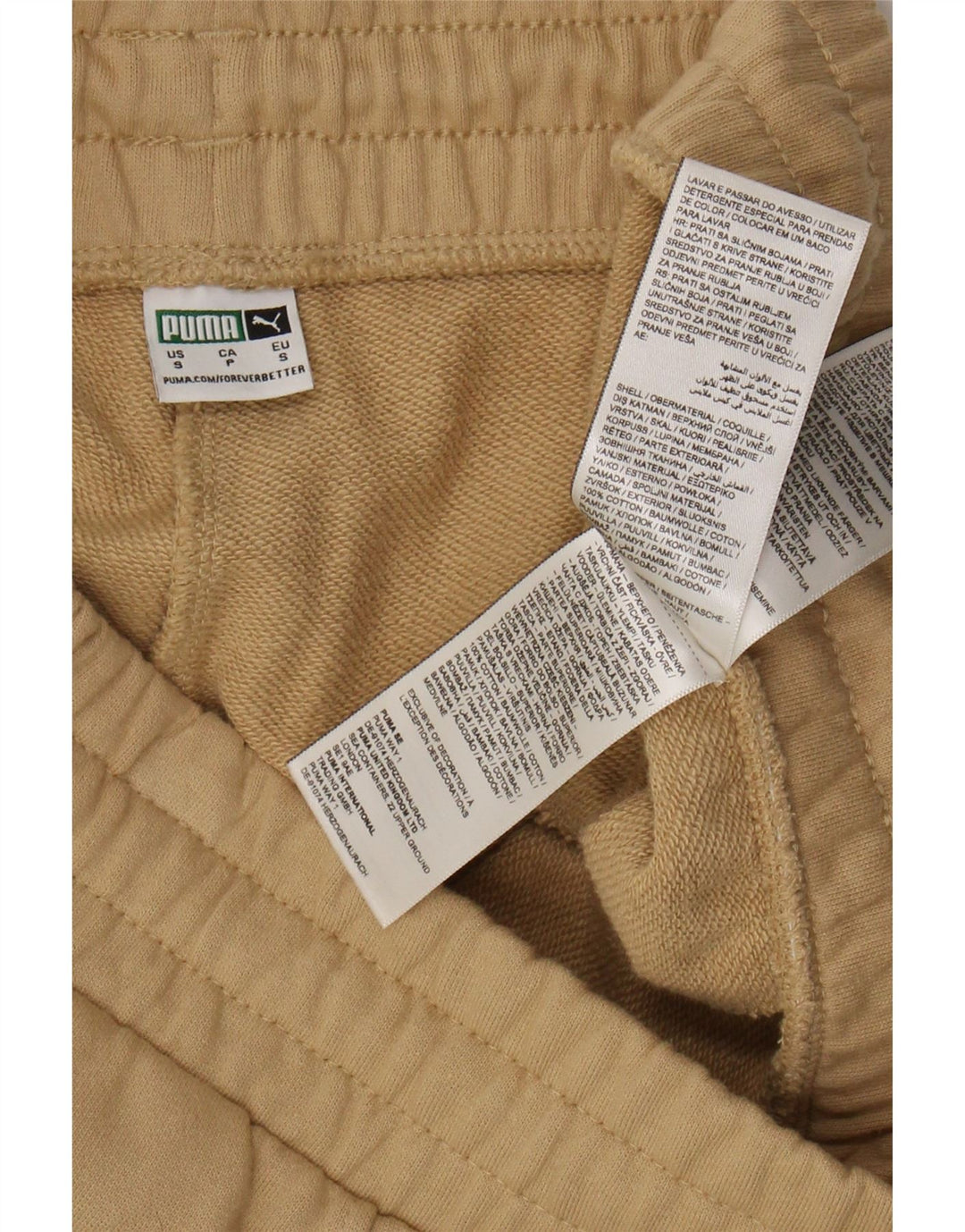 PUMA Mens Tracksuit Trousers Joggers Small  Beige Cotton Vintage Puma and Second-Hand Puma from Messina Hembry 