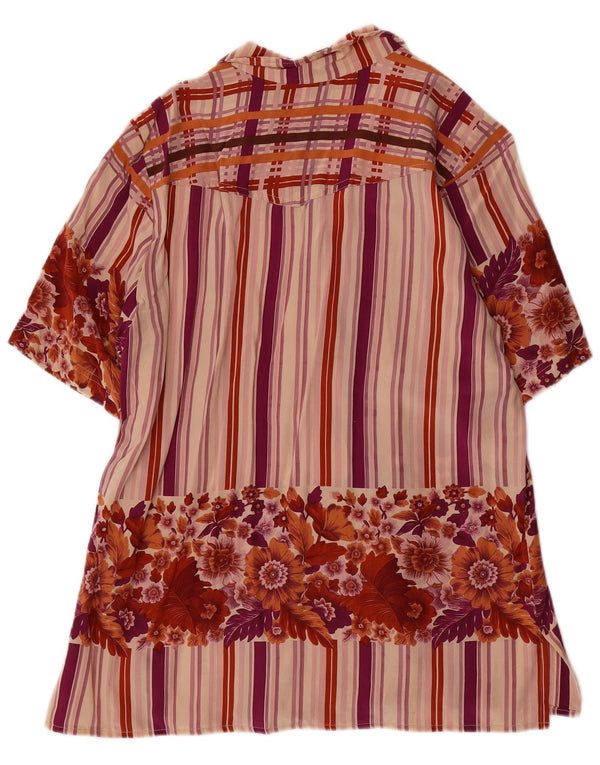 Vintage γυναικείο κοντομάνικο πουκάμισο UK 18 XL Πολύχρωμο Floral