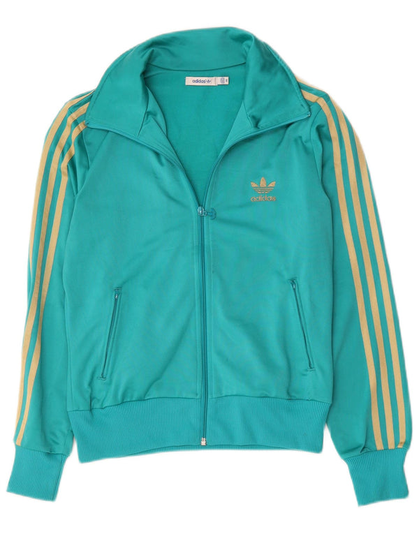 Γυναικεία αθλητική φόρμα γραφικών Adidas Top Jacket IT 46 Medium Green Polyester