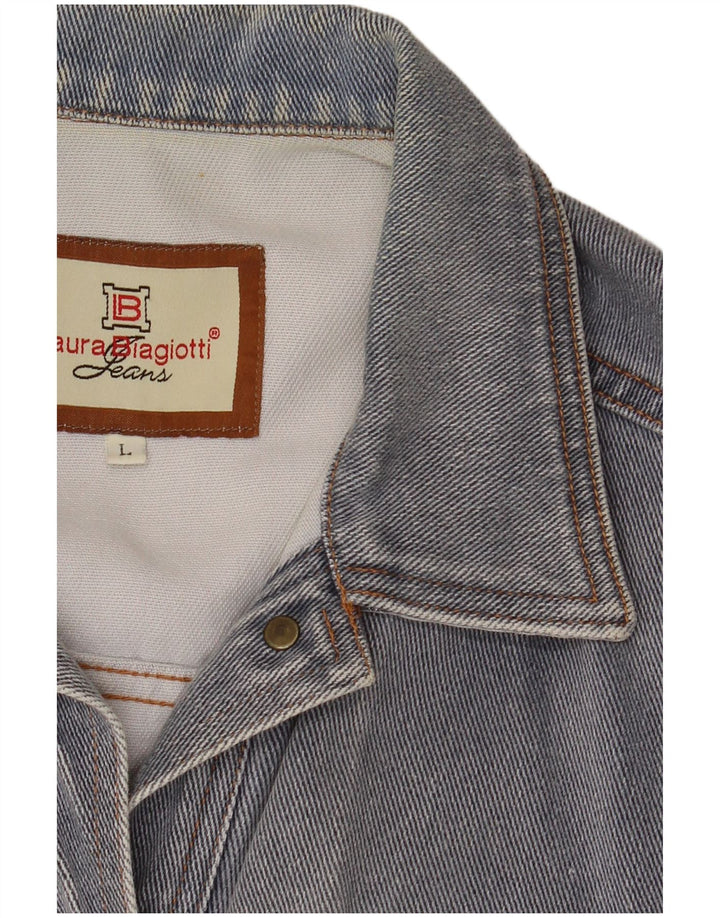 LAURA BIAGIOTTI Γυναικείο Τζιν Μπουφάν UK 16 Large Blue