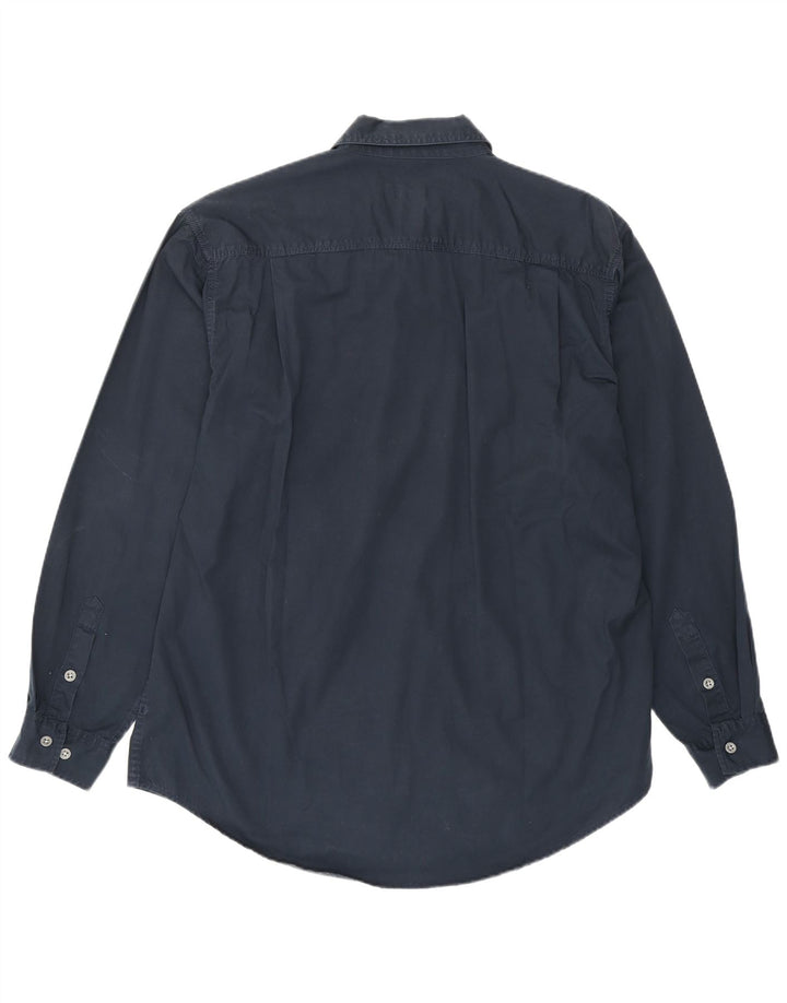 Calvin Klein Jeans Ανδρικό πουκάμισο μεγάλο Navy Blue βαμβακερό