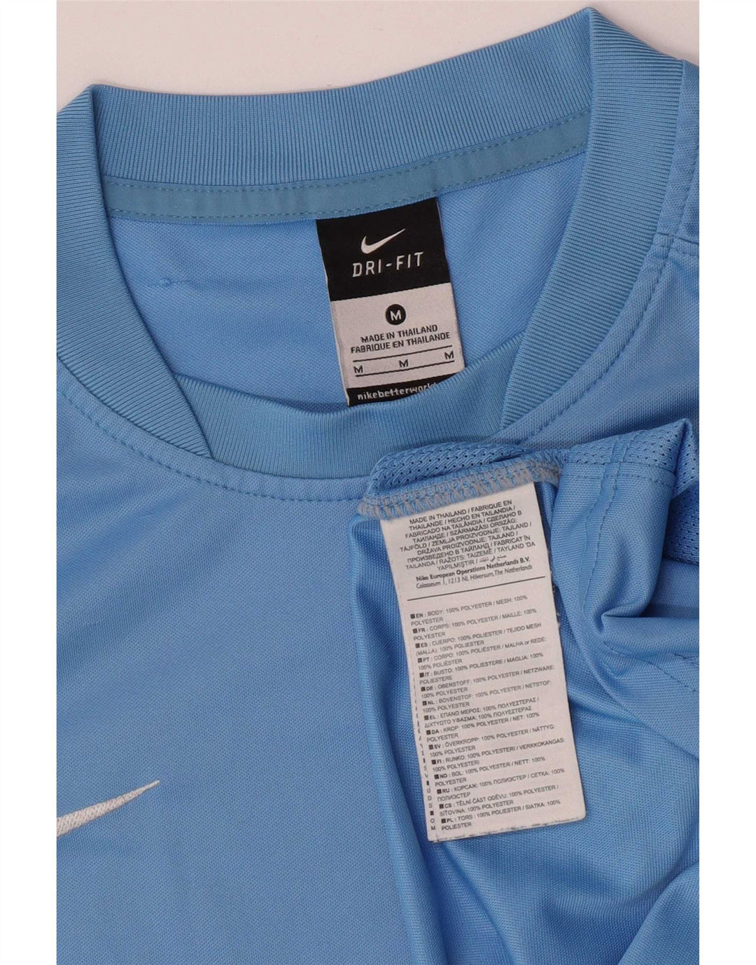 Ανδρικό μπλουζάκι Nike Dri Fit Τοπ μεσαίου μπλε πολυεστέρα