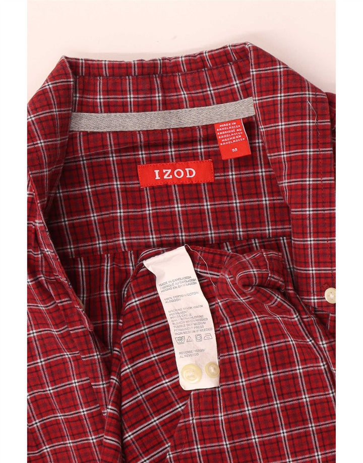 Izod Ανδρικό πουκάμισο Medium Burgundy καρό βαμβακερό
