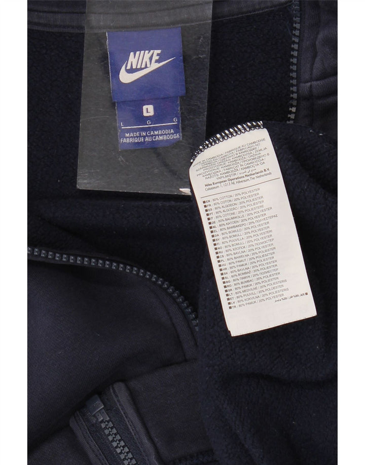 Ανδρική φόρμα Nike Μπουφάν μεγάλου χρώματος μπλε ναυτικό, βαμβακερό