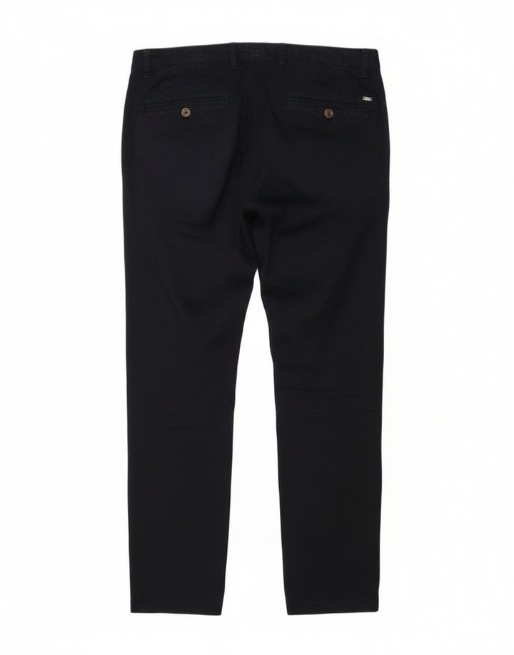 Liu Jo Mens Slim παντελόνι Chino IT 48 Medium W30 L28 Navy Blue Cotton