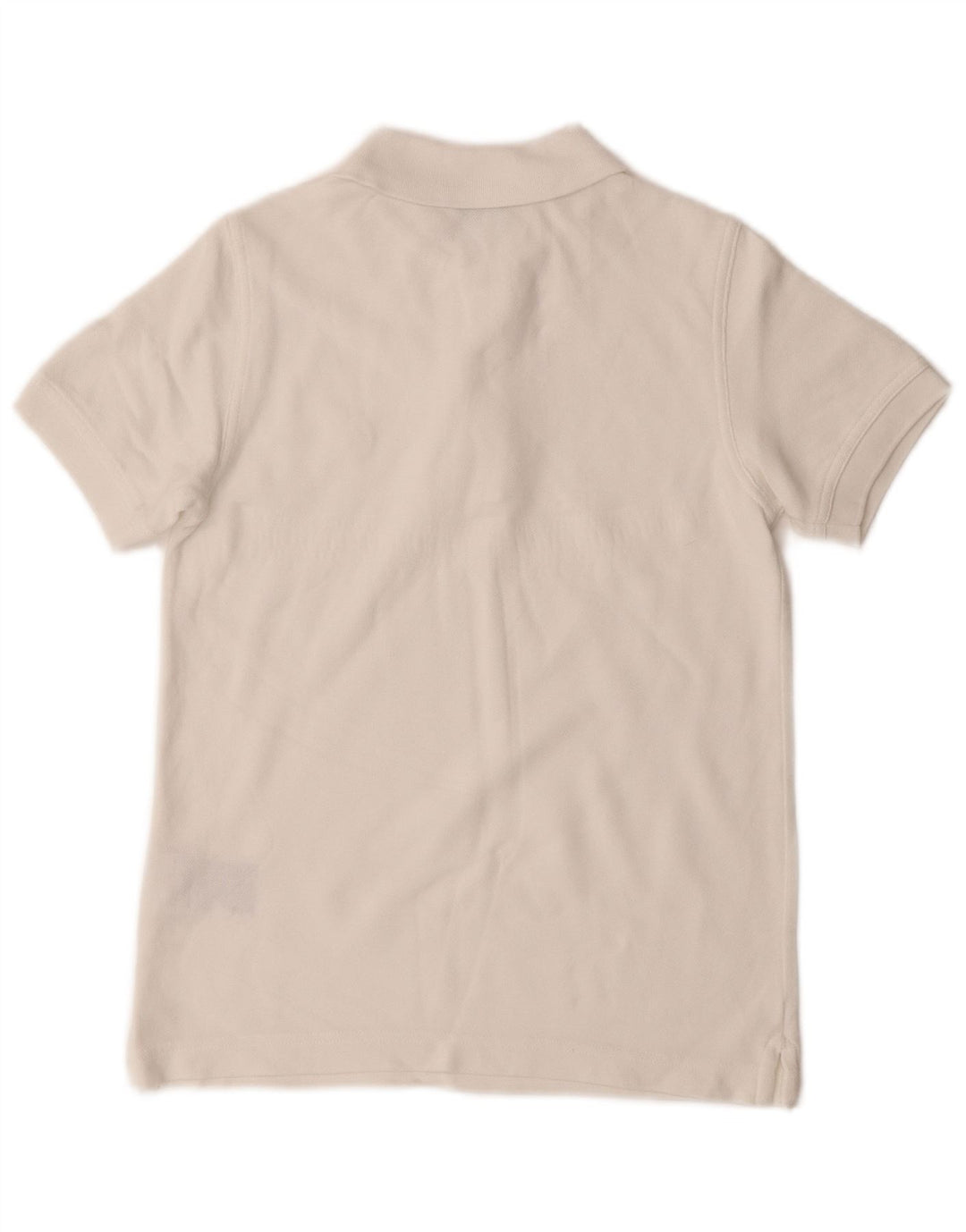 Μπλουζάκι πόλο Benetton για αγόρια 7-8 ετών Μεσαίο λευκό βαμβακερό