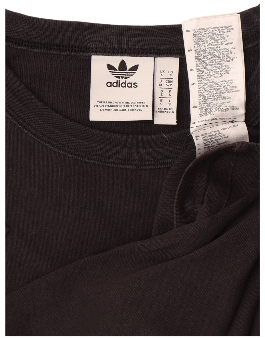 Ανδρικό γραφικό T-Shirt ADIDAS Top Small Black Βαμβακερό