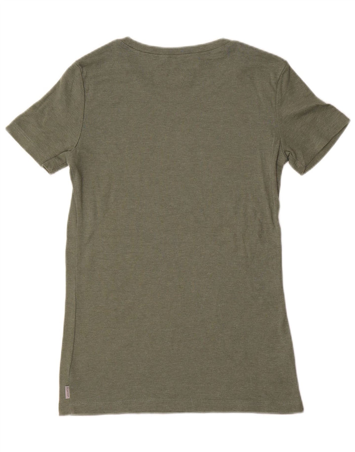 EDDIE BAUER Γυναικείο T-Shirt Top 10 Μικρό Χακί Βαμβάκι