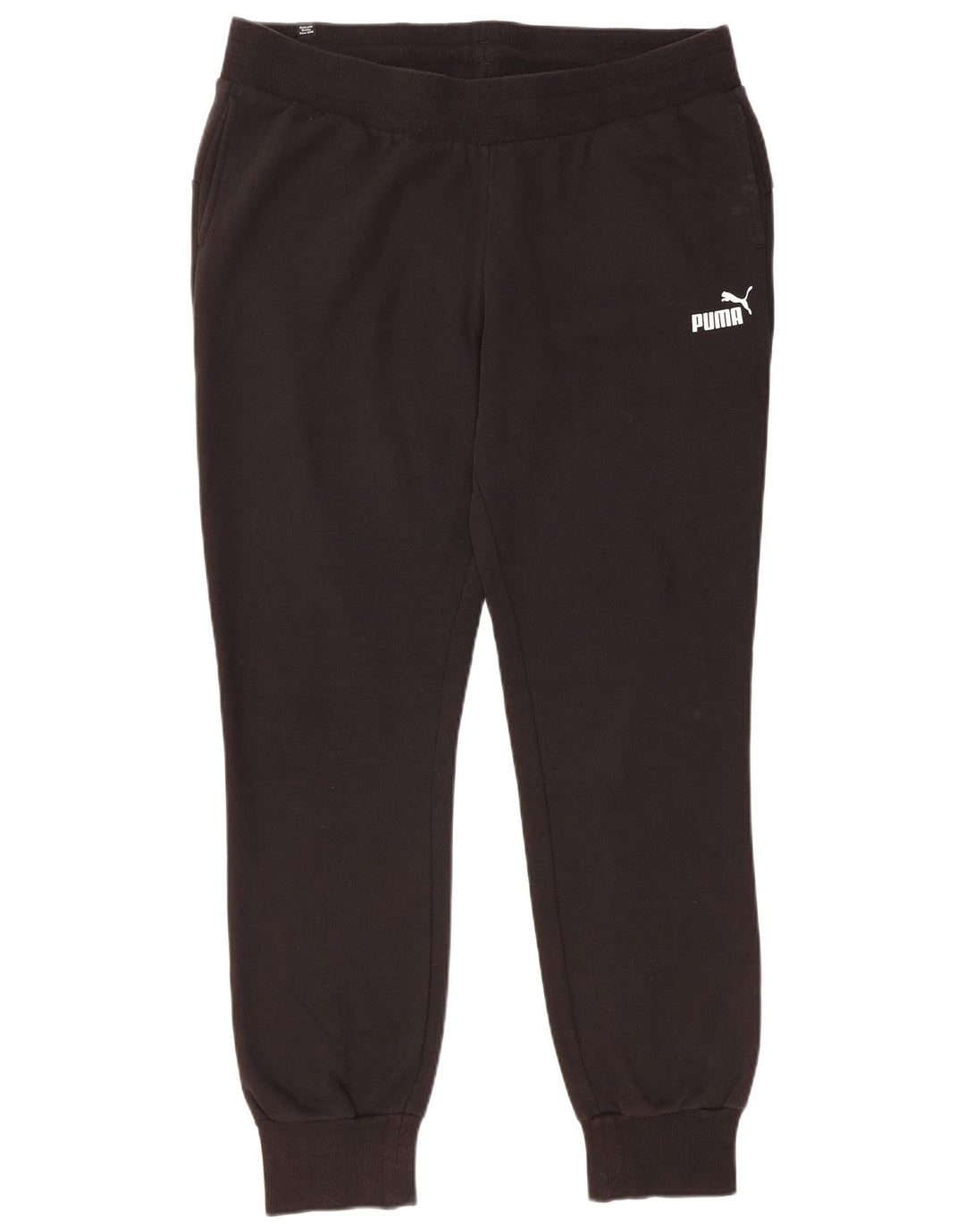 PUMA Γυναικεία αθλητική φόρμα Παντελόνι Joggers UK 16 Large Μαύρο Βαμβακερό