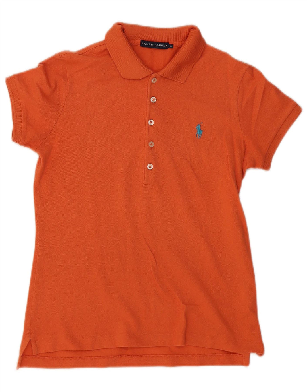 Γυναικείο μπλουζάκι πόλο Ralph Lauren UK 12 Medium Orange