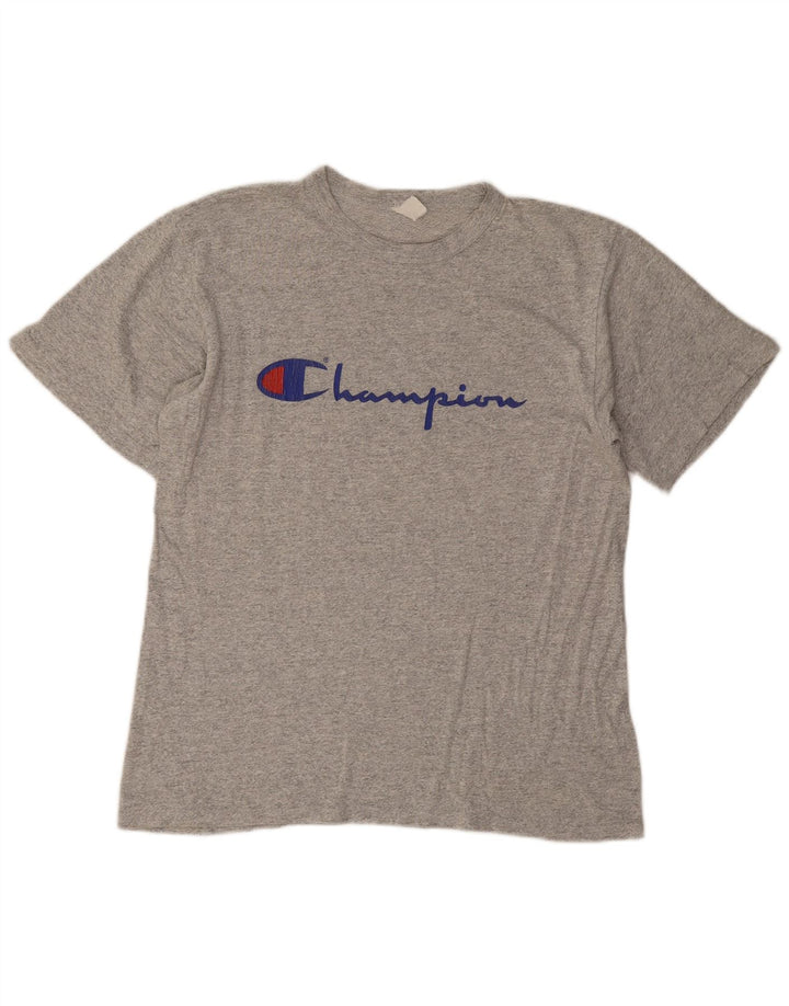 Ανδρικό T-Shirt Champion Graphic Top Large Grey Flecked